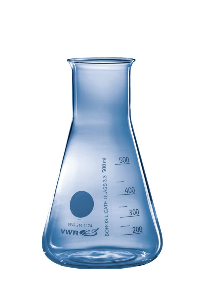 Erlenmeyer Boro 3.3, weithals, graduiert, 500ml