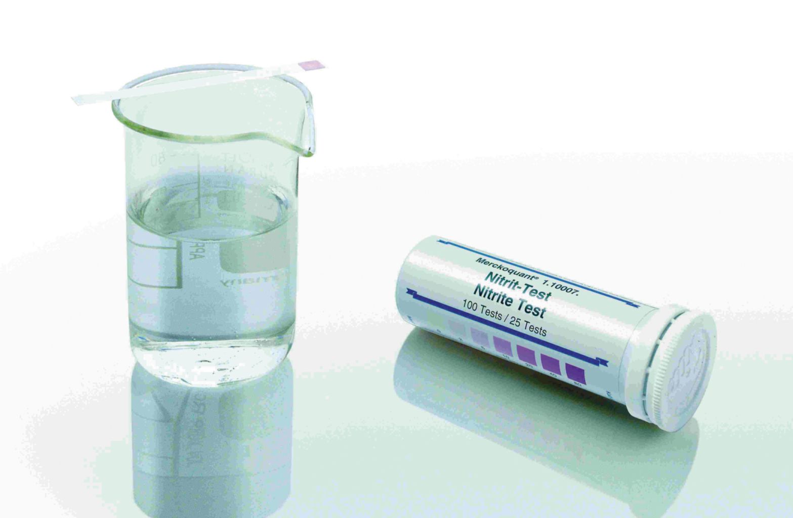 MQuant, Nitrit Test, 2-5-10-20-40-80 mg/l NO₂, 100Teststreifen