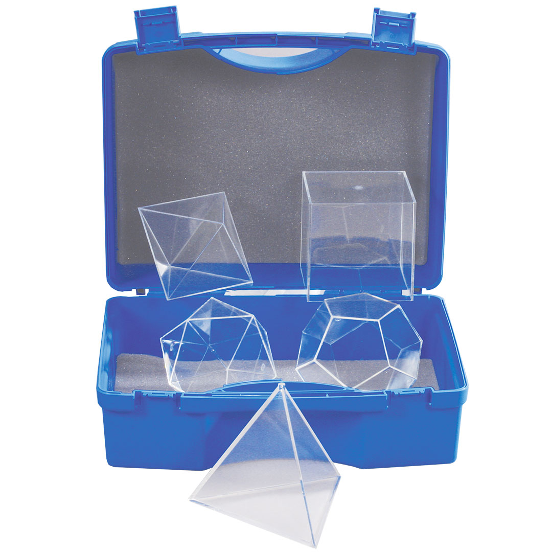 GÜNTER HERRMANN Hohlkörper platonische Körper+Polyeder, 5-teilig mit Koffer