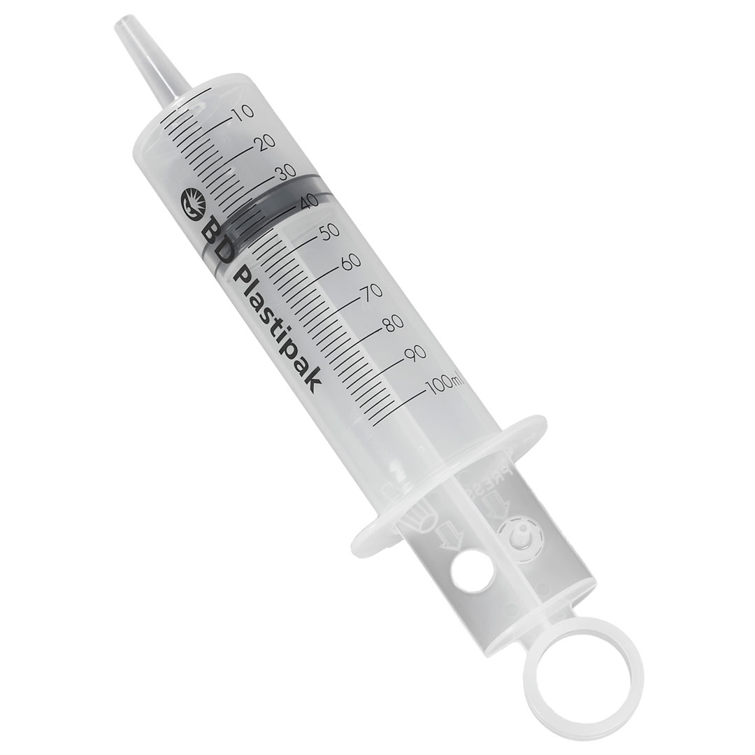 Plastikspritzen 100ml, ohne Kanülen, 5Stk.