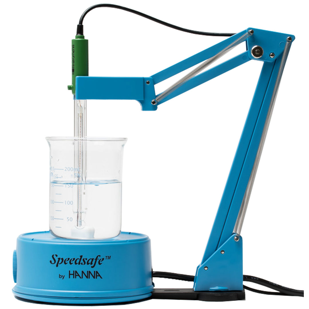 HANNA INSTRUMENTS Mini Magnetrührer mit Elektrodenhalter, dunkelblau