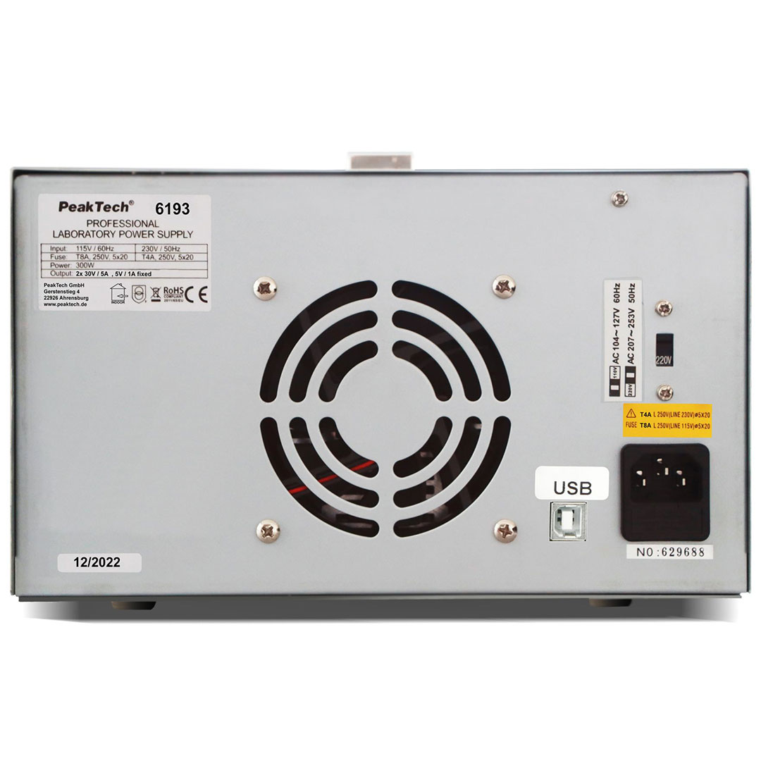 DC Linear Doppel-Labornetzgerät ~ 0-30V / 0-5A