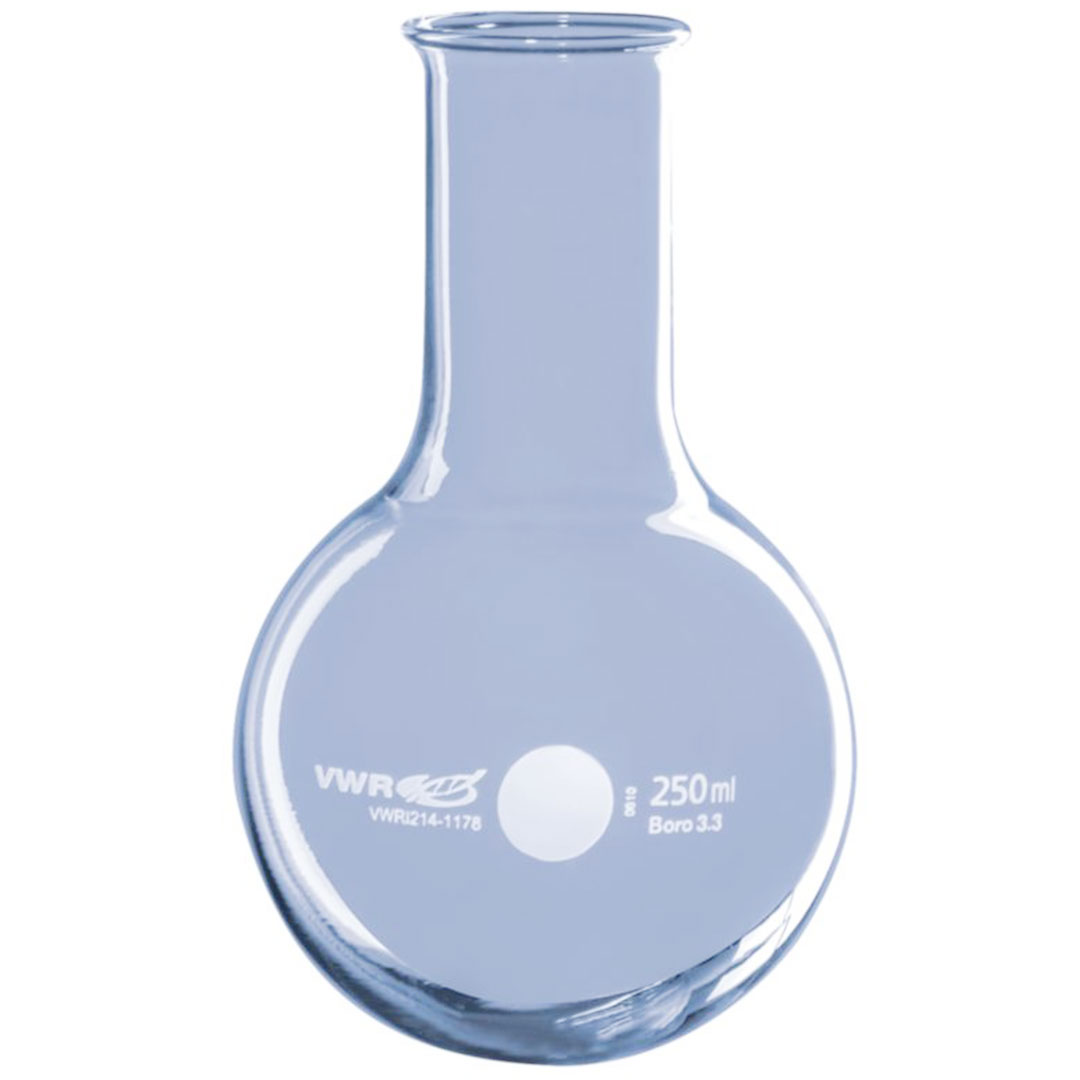 Rundkolben, Boro 3.3, Hals=34mm, H=168mm, D=105mm, 500ml