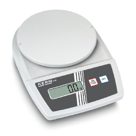 KERN Schulwaage 3000g, 0,1g, KS-Wägeplatte D=150mm