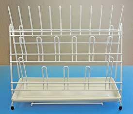 Abtropfgestell aus Draht inkl. Abtropfwanne, 420x170x300mm