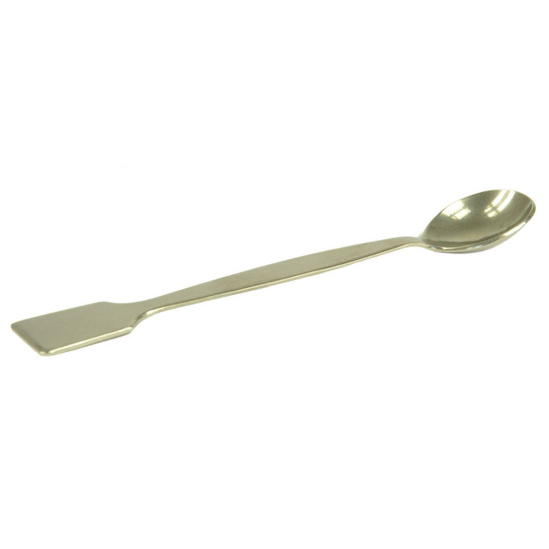 Löffel mit Spatel, 150mm, Stahl Löffel mit Spatel, 150mm, Stahl
