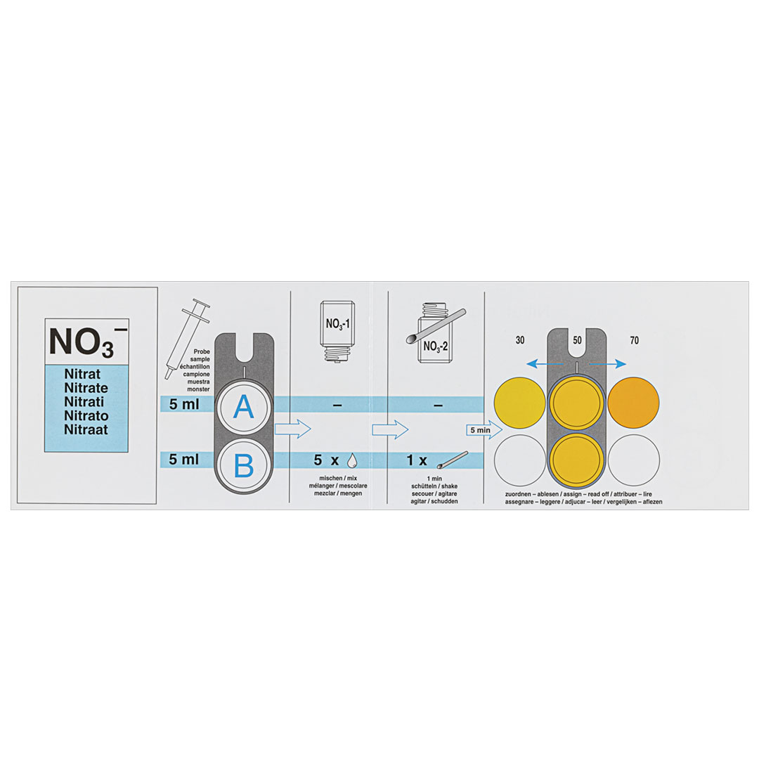 MACHEREY-NAGEL Nitrat,0-120mg/l NO3, Visocolor ECO, 110 Tests