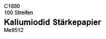 Kaliumiodid Stärkepapier 100 Streifen