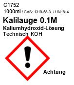Kalilauge 0.1N (0.1M), 1000ml