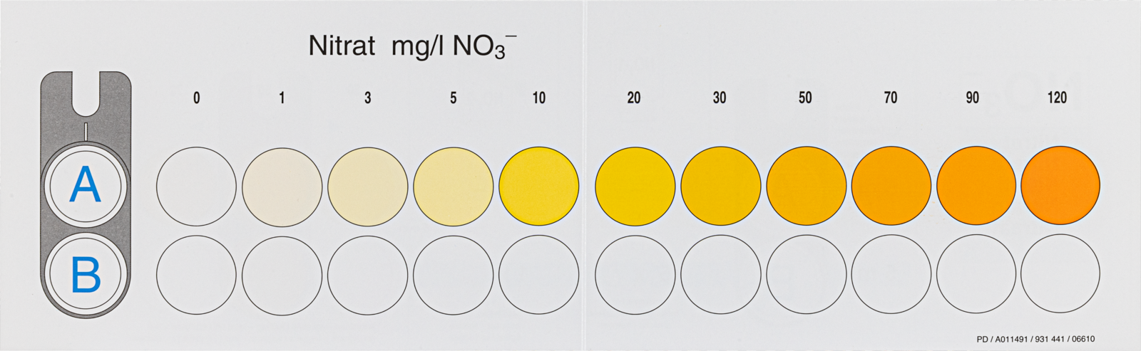 Nitrat,0-120mg/l NO3, Visocolor ECO, 110 Tests