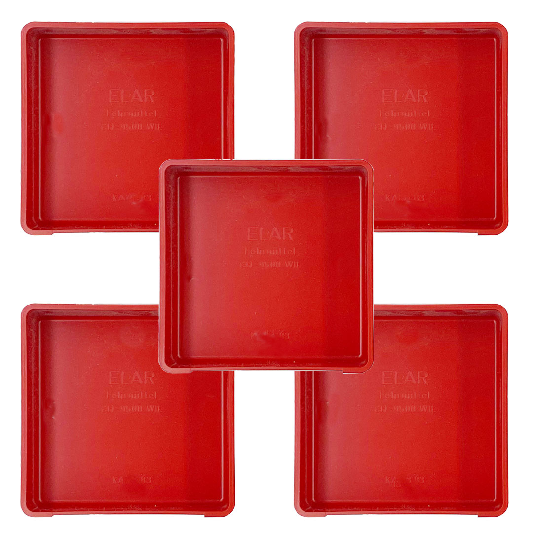 ELAR Behälter rot ohne Loch, 5 Stk. ELAR Behälter rot ohne Loch, 5 Stk.