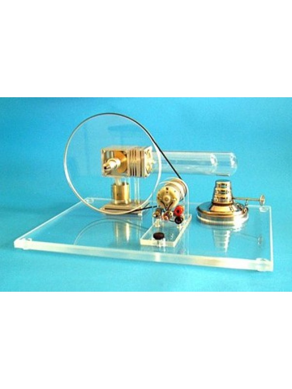 EXERGIA Stirling-Motor mit Generator, Hoch-Temperatur