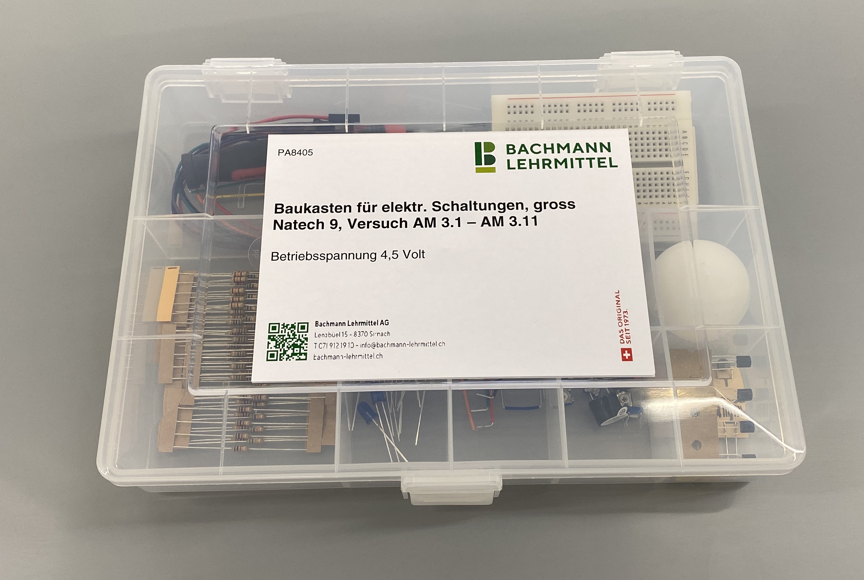 Baukasten für elektronische Schaltungen, gross, NaTech 9 Baukasten für elektronische Schaltungen, gross, NaTech 9