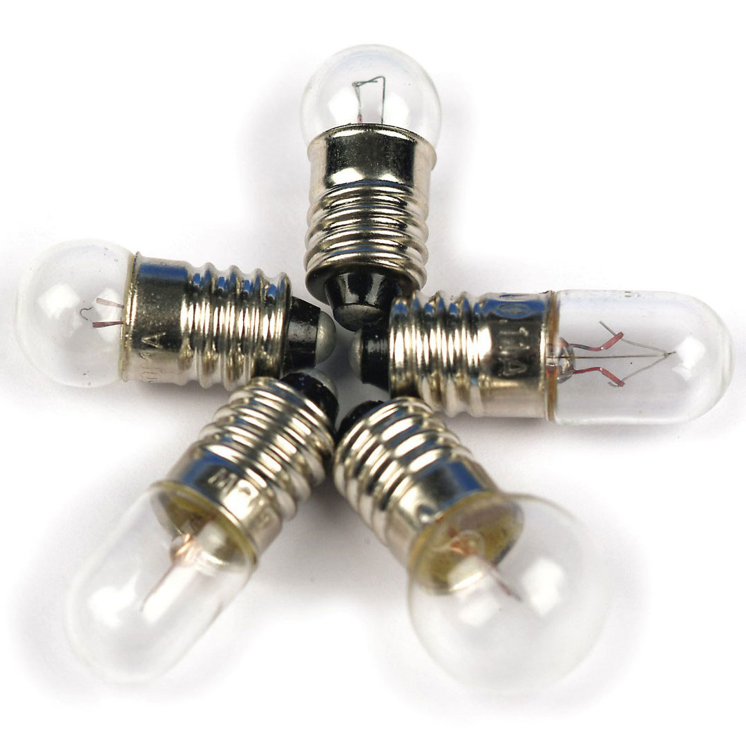 Glühlampe E10, 12V/100mA, 5Stk.