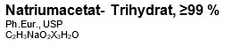 Natriumacetat-Trihydrat, ≥99 %, Ph.Eur., USP, 1000g