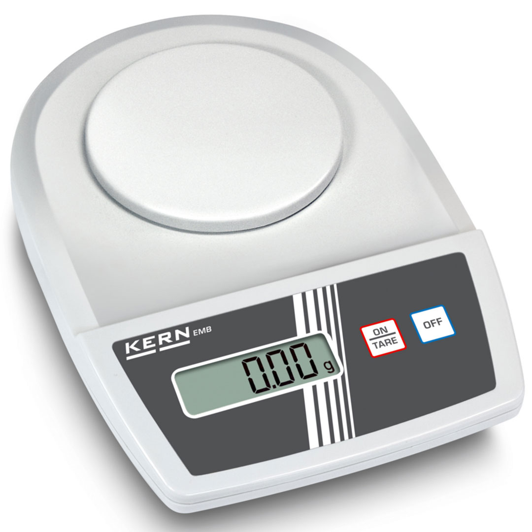 KERN Schulwaage 600g, 0,01g, KS-Wägeplatte D=105mm