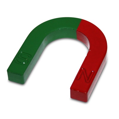 Hufeisenmagnet klein Ferrit, H=42mm, B=40mm, T=7mm