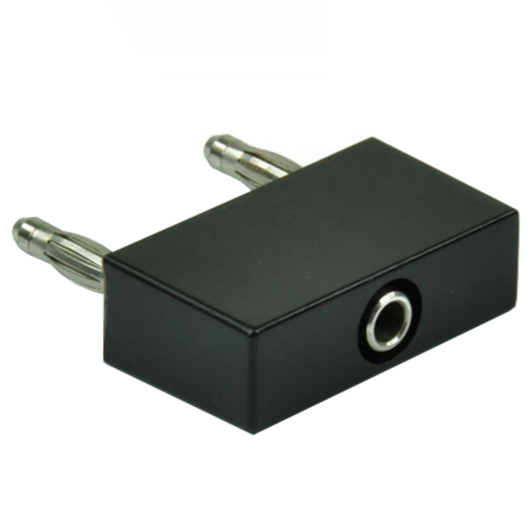 Brückenstecker m.Abgriff "compact", schwarz