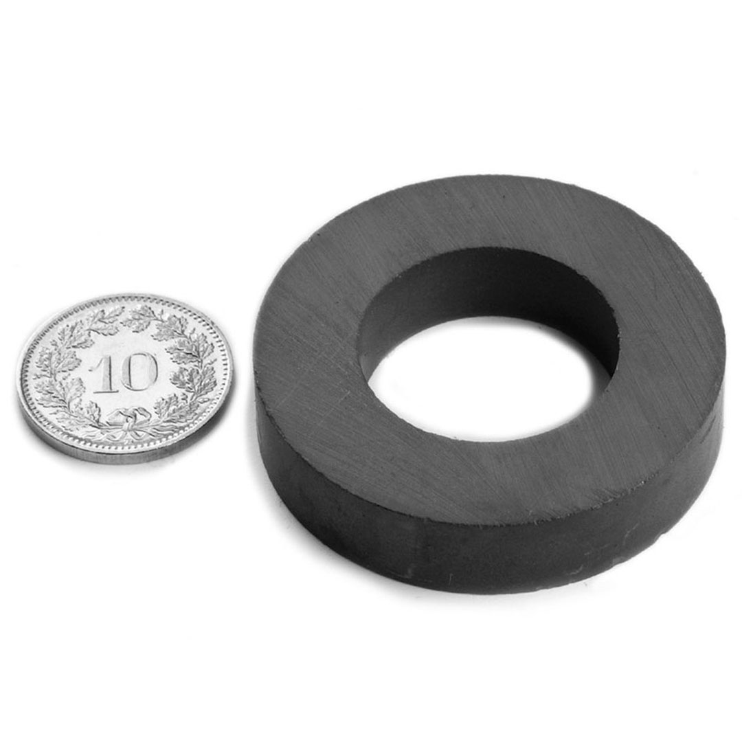 Ringmagnet, 2Stk., Ferrit unbeschichtet