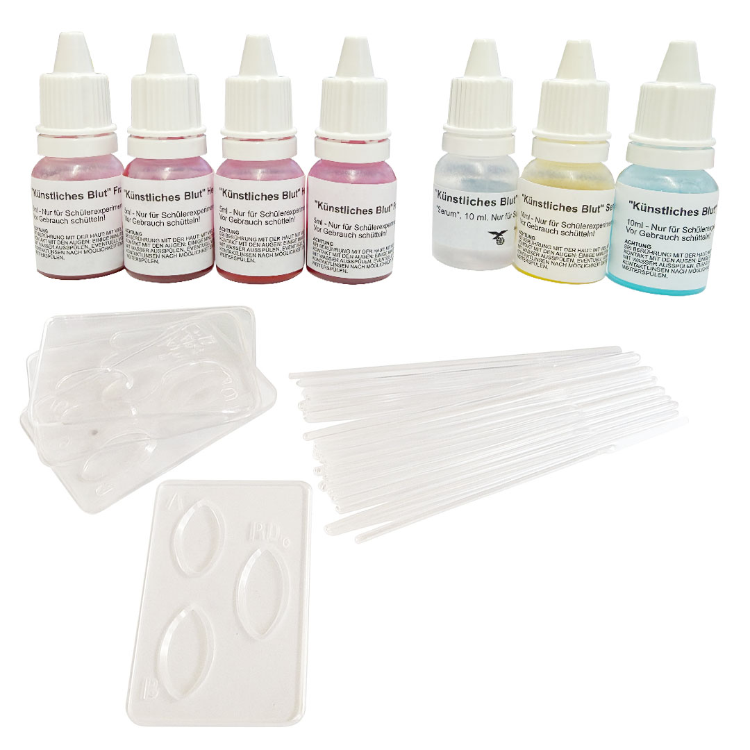 Künstliches Blut mit Rhesus Kit de Luxe