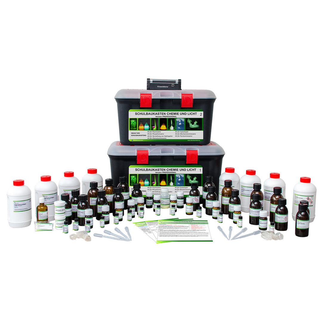 Chemie und Licht Kit Professional mit 11 chemischen Modulen