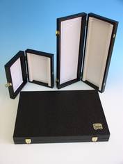 Präparatekasten, schwarz, für 50 Präparate