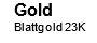 Gold / Blattgold 23,75kt, 0.17g, 80x80mm, 10 Folien
