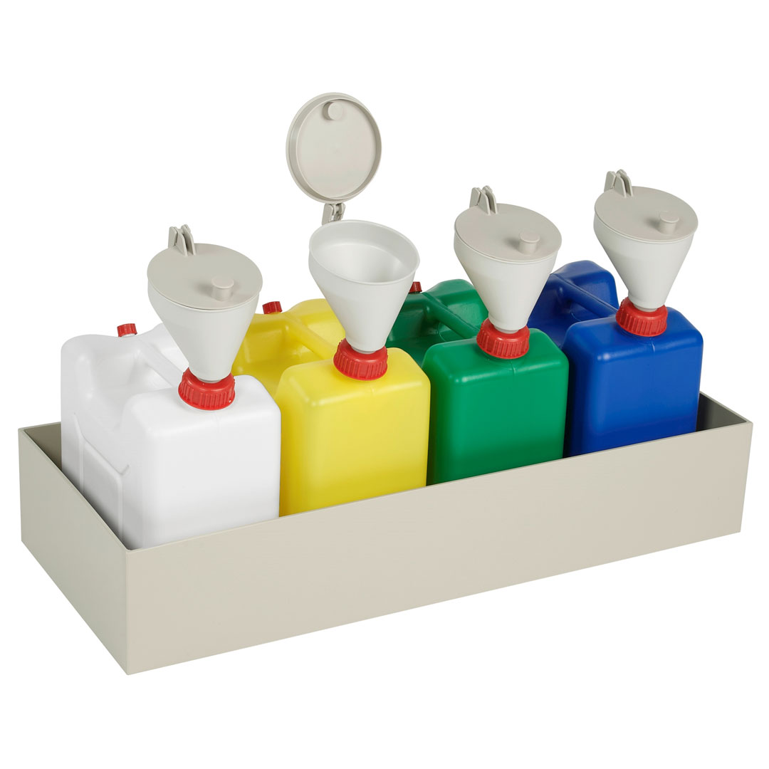 Entsorgungseinheit komplett mit 4 Kanister