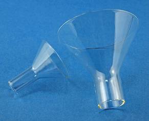 Pulvertrichter D= 80mm, Glas