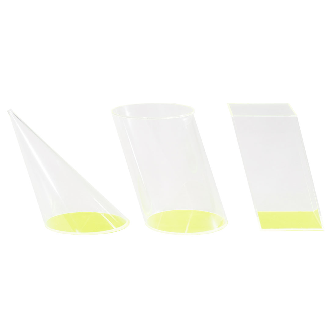 GÜNTER HERRMANN Hohlkörper schrägstehende Modelle 3-teilig