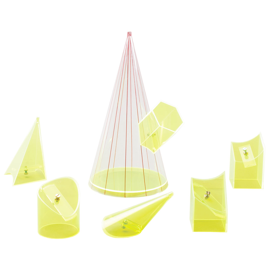 GÜNTER HERRMANN Kegel mit 6 Ansteckkörpern