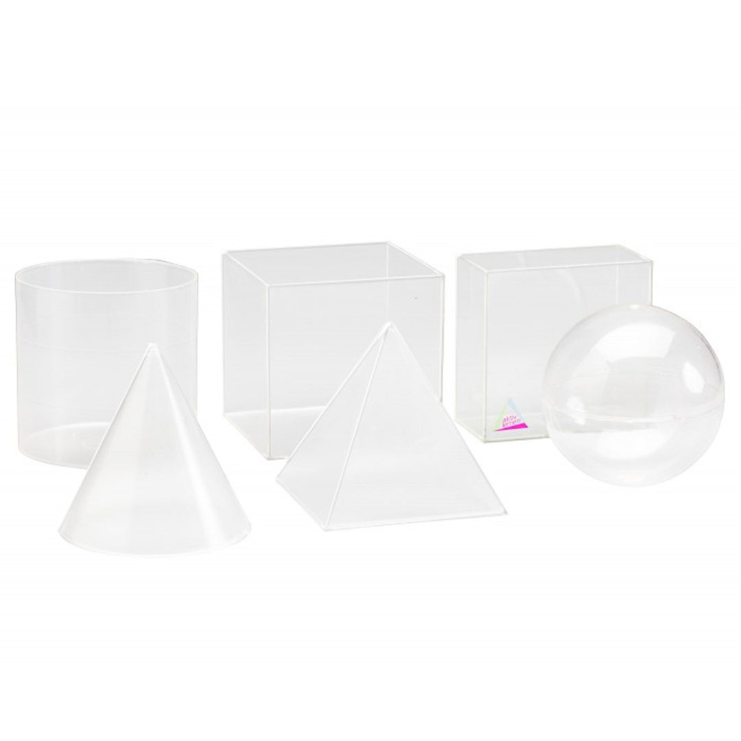 Geometrische Körper Satz zum Füllen, 6-teilig