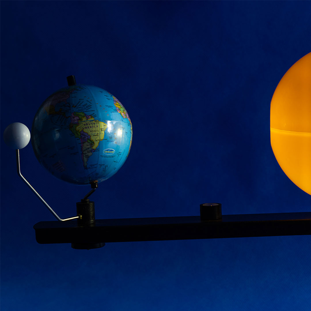 JANGAR Tellurium Orbiter Modell, Sonne, Mond und Erde in Bewegung