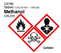 Methanol rein 99%, 500ml