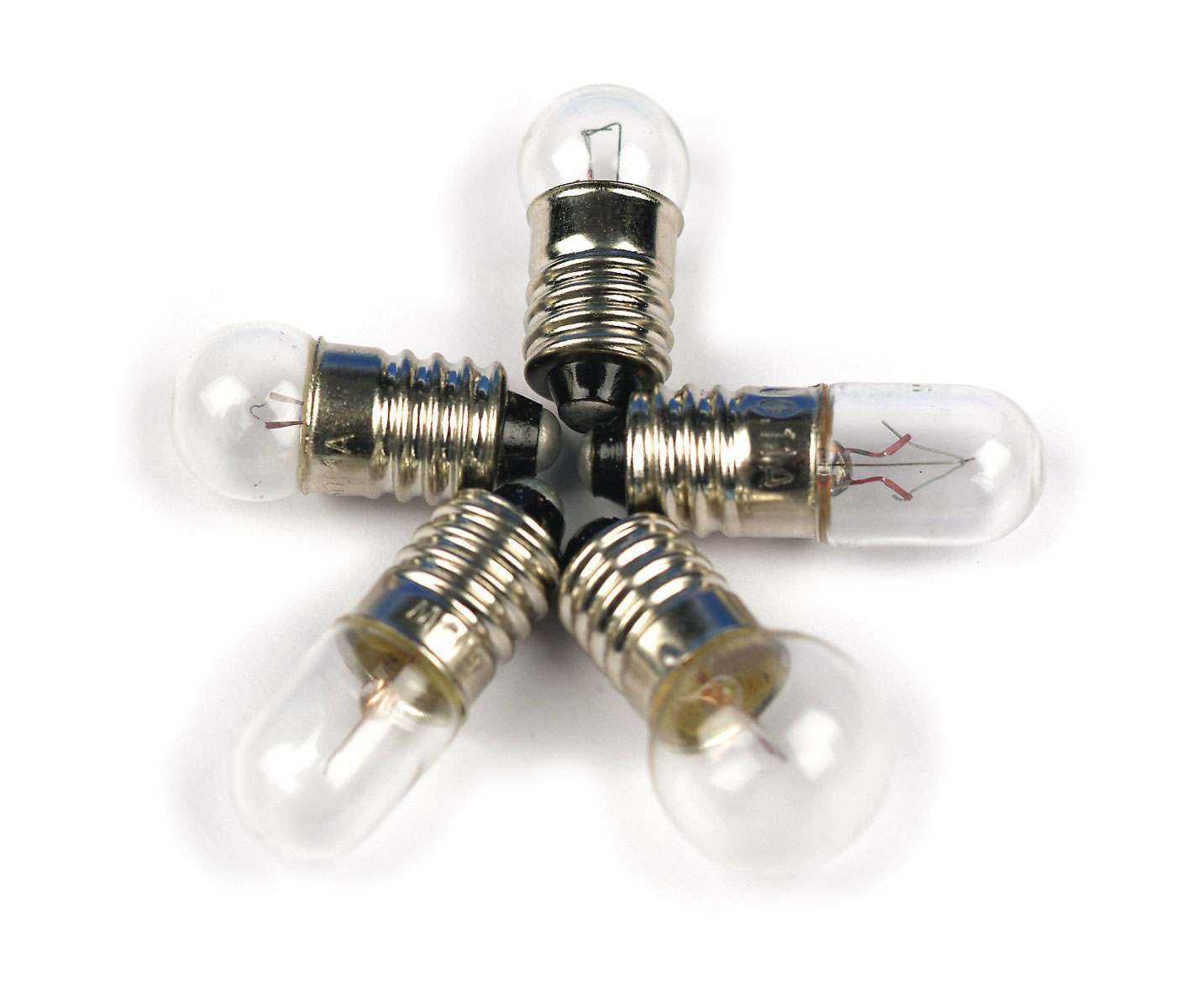 Glühlampe E10, 12V/100mA, 5Stk.