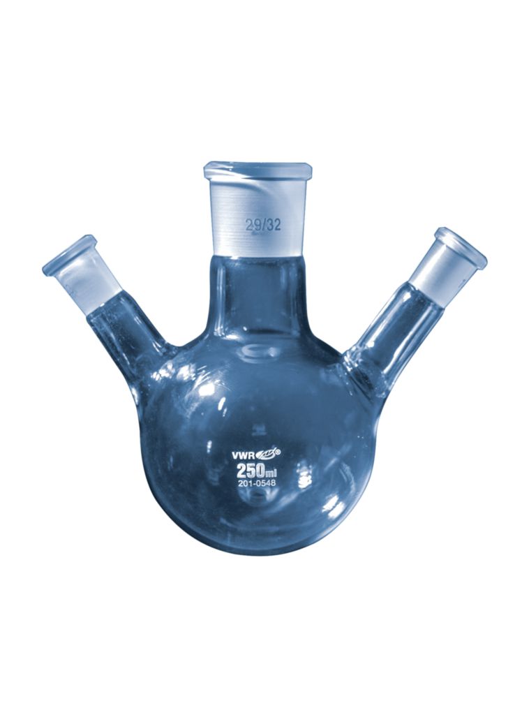 Dreihalsrundkolben 100ml mit Normschliff NS29/32+14/23