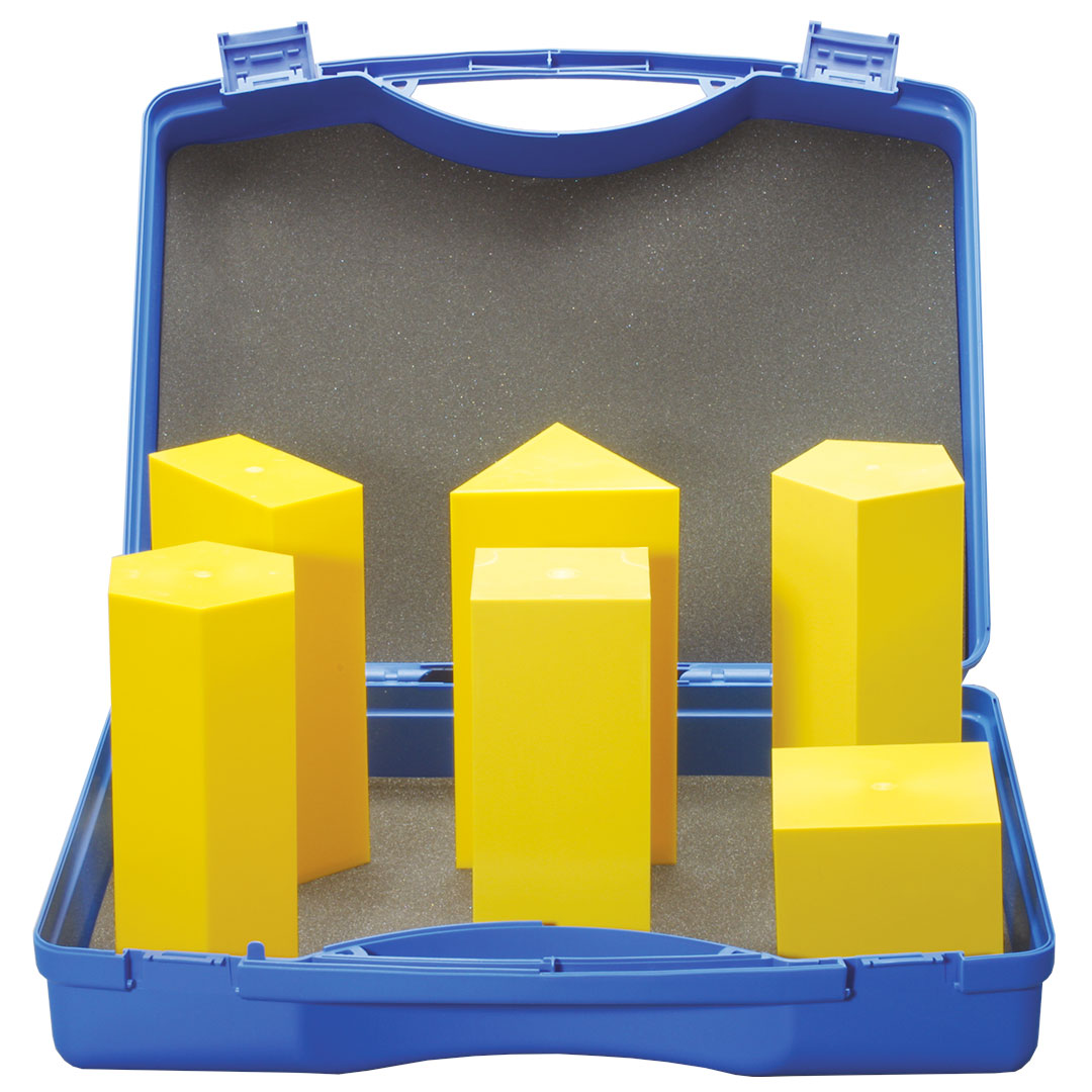 GÜNTER HERRMANN Hohlkörper Prismen regelmässig, 6-teilig im Koffer