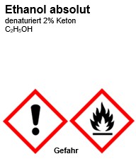 Ethanol, absolut denaturiert 2% Keton, 1000ml