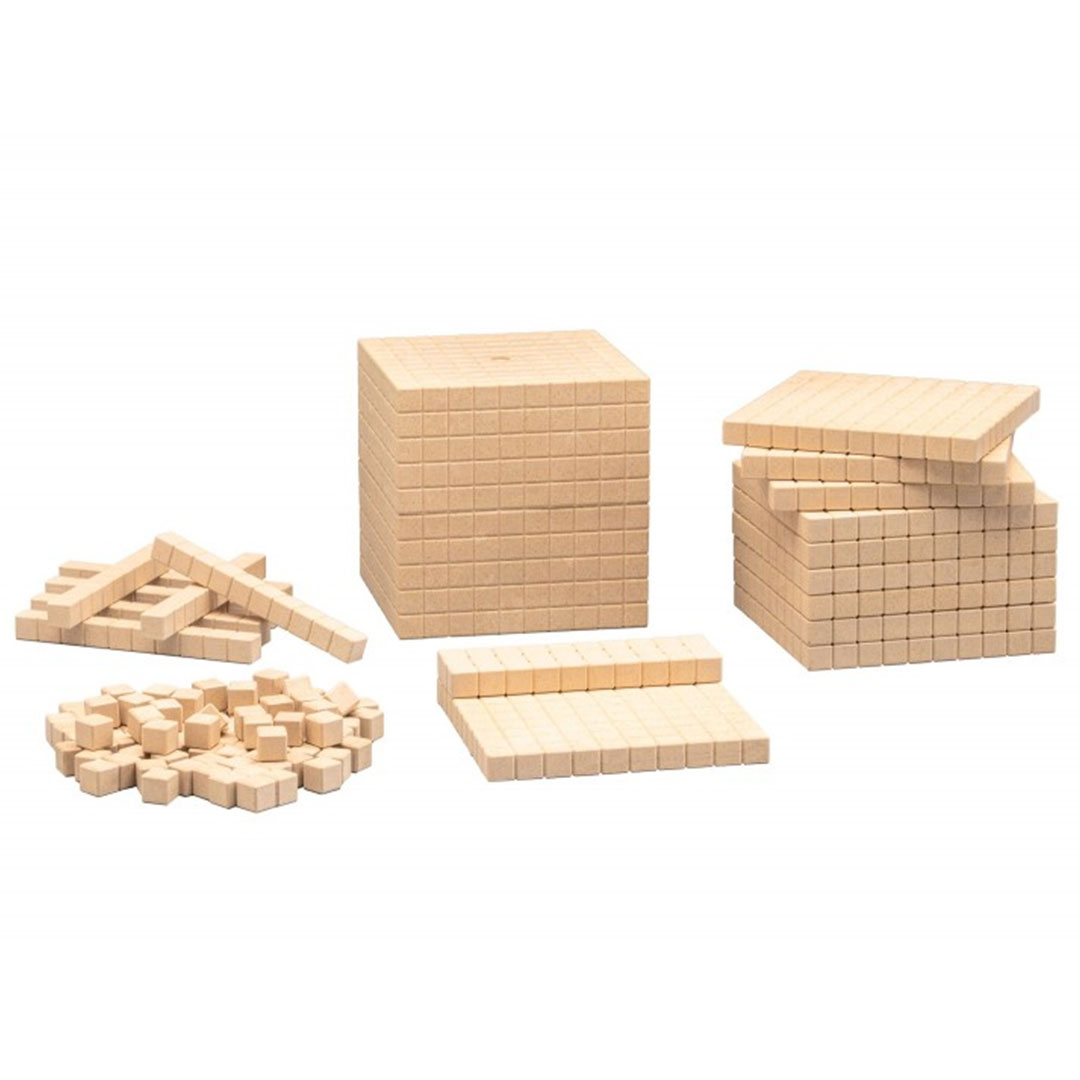 Dezimalrechensatz, Grundsortiment, 121-teilig,  Dienes Würfel  Dezimalrechensatz, Grundsortiment, 121-teilig,  Dienes Würfel