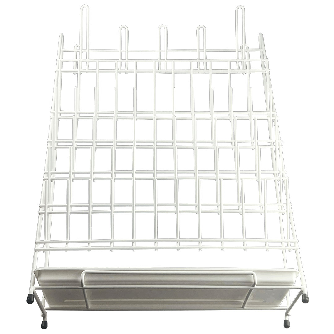 Abtropfgestell aus Draht inkl. Abtropfwanne, 420x150x610mm