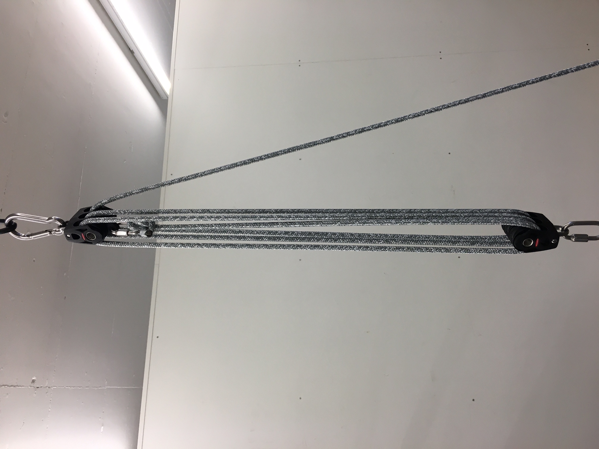 Flaschenzug gross, Tragkraft 250kg, 3-fach-Rollen