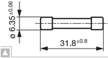 Sicherungen FF /10A, 500V,10Stk. 32x6,3mm