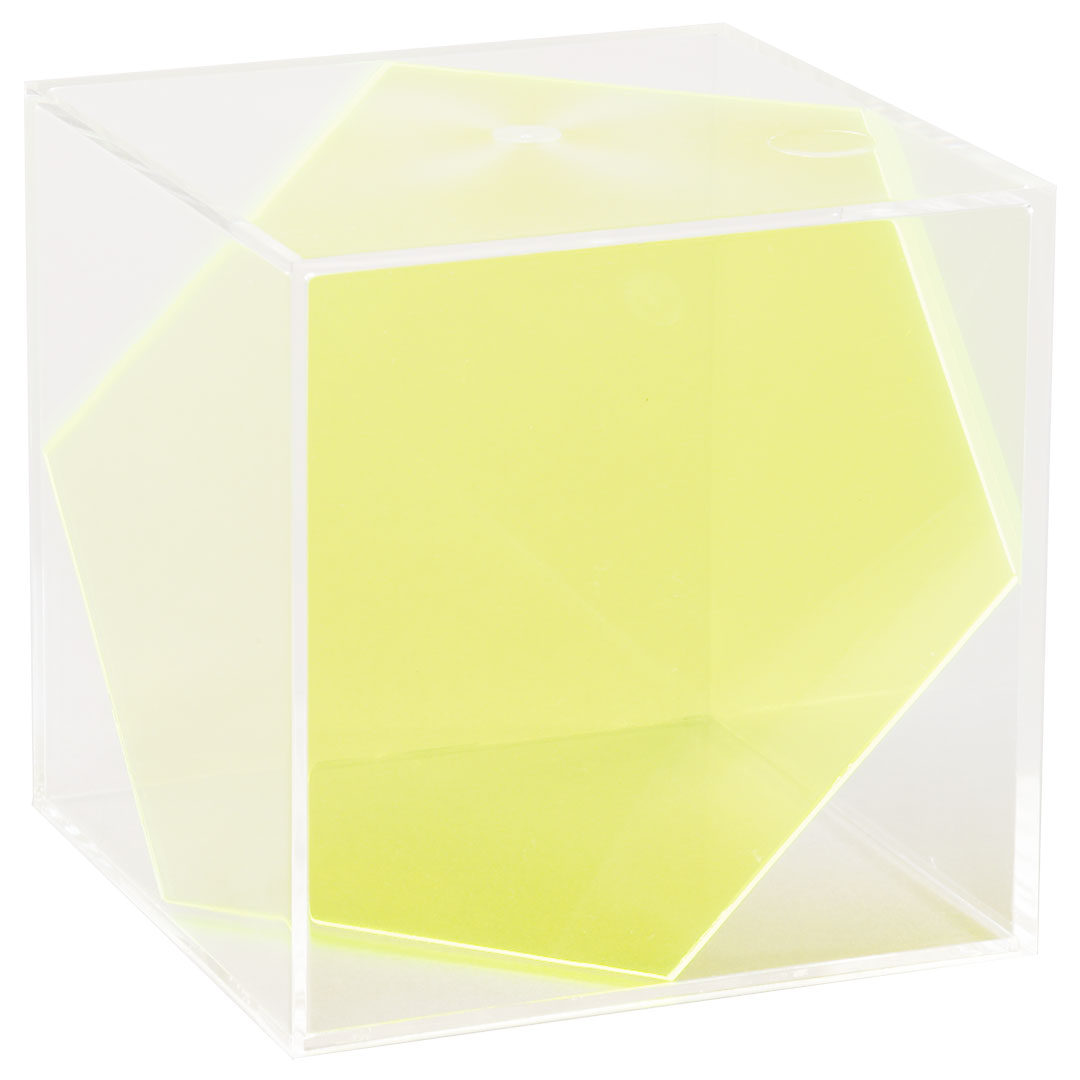 GÜNTER HERRMANN Würfel geschlossen mit 6-eckiger Schnittfläche