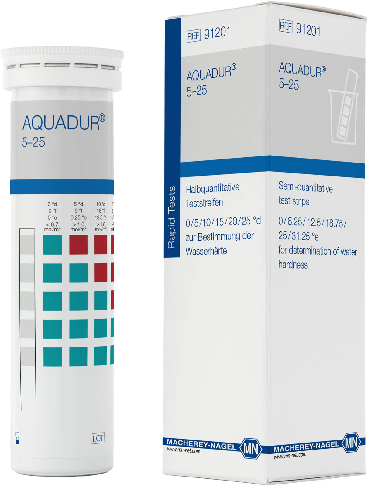 Wasserhärte-Test Aquadur, 100 Stäbchen