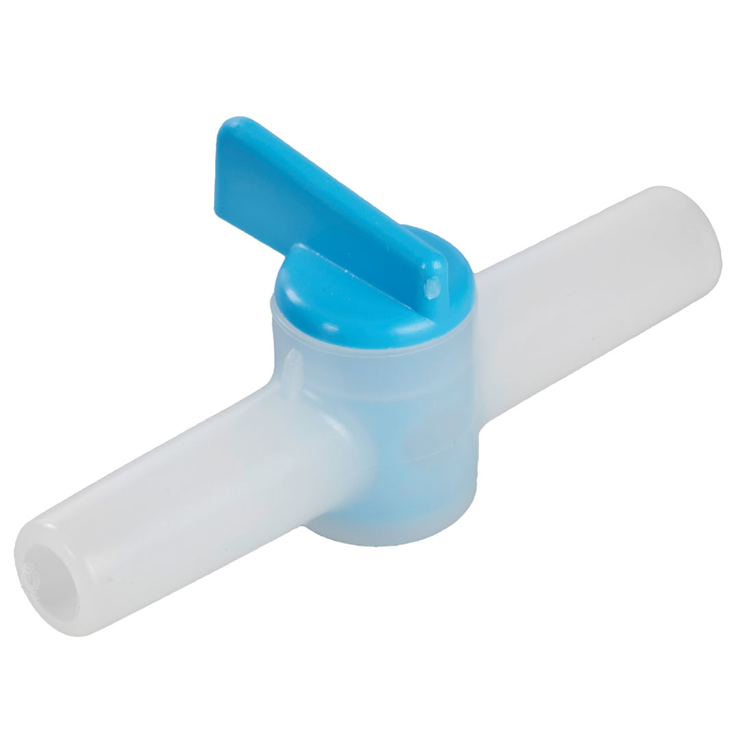 Durchgangs-Reibhahnen PE/PP, Anschluss aussen 10mm