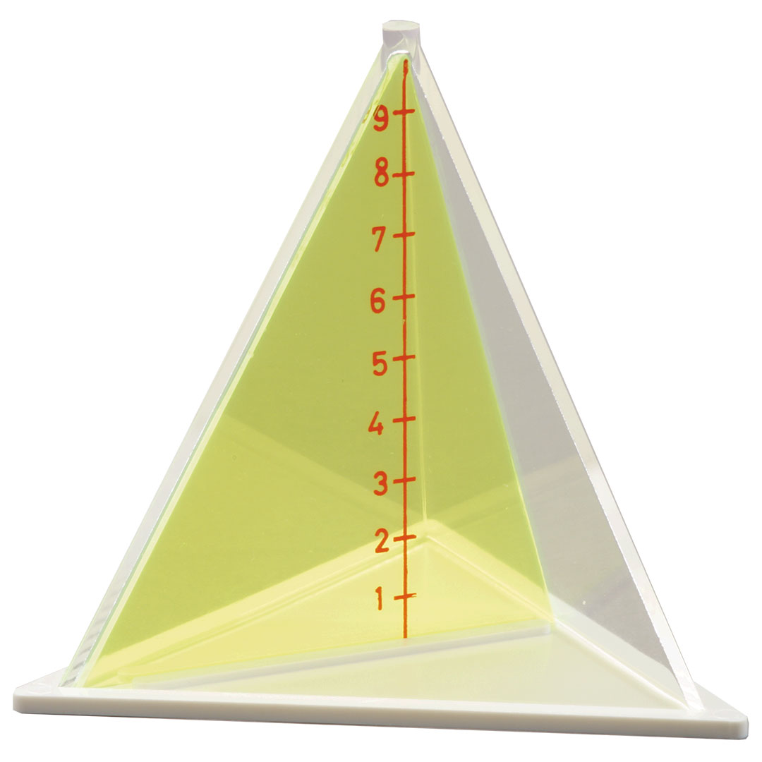 GÜNTER HERRMANN Pyramide 3-seitig mit entnehmbarem Schnitt