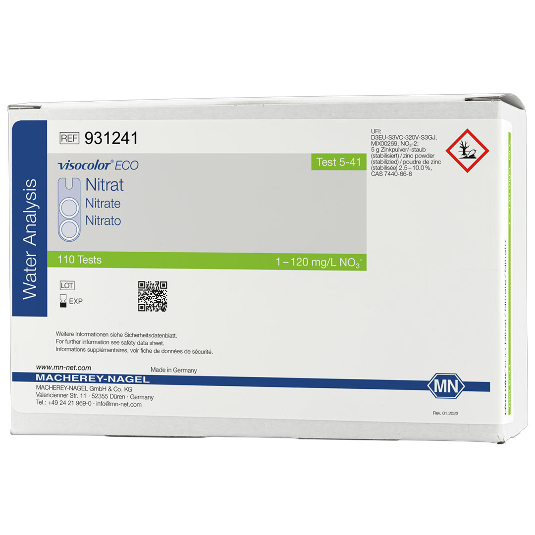 MACHEREY-NAGEL Nitrat,1-120mg/l NO3, Viscolor ECO, 110 Tests, Nachfüllung