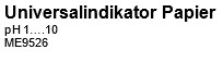 Universalindikator Papier, pH 1-10, Rolle