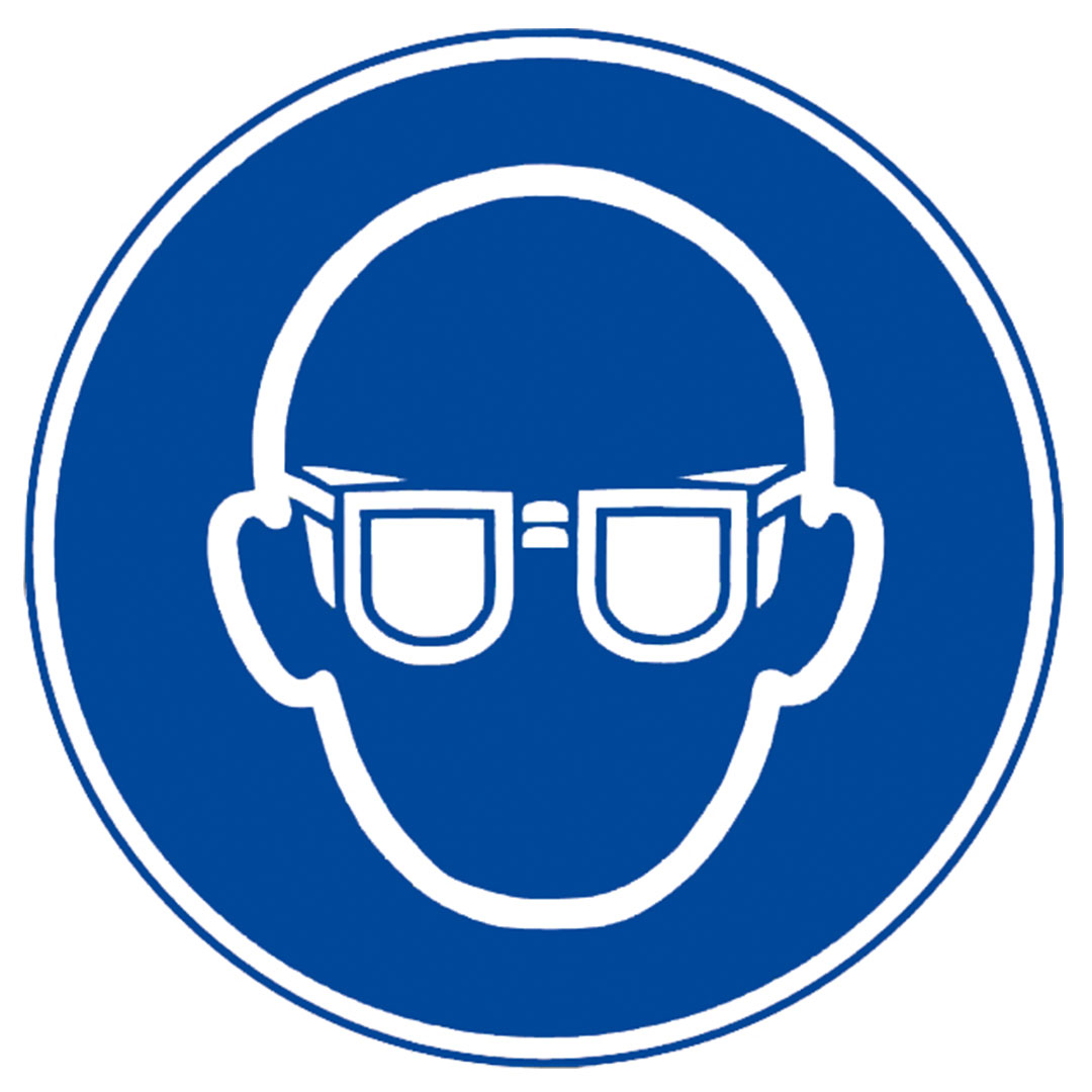 Gebotsschild, Augenschutz, Folie selbstklebend, 50 mm