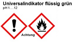 Universalindikator, flüssig grün, pH 1...12, 250ml